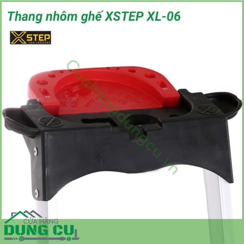 Thang nhôm ghế chữ A XSTEP XL-06 được thiết kế thông minh, giúp cho việc thi công trên cao được nhanh chóng và thuận tiện hơn rất nhiều so với các loại thang ghế thông thường khác