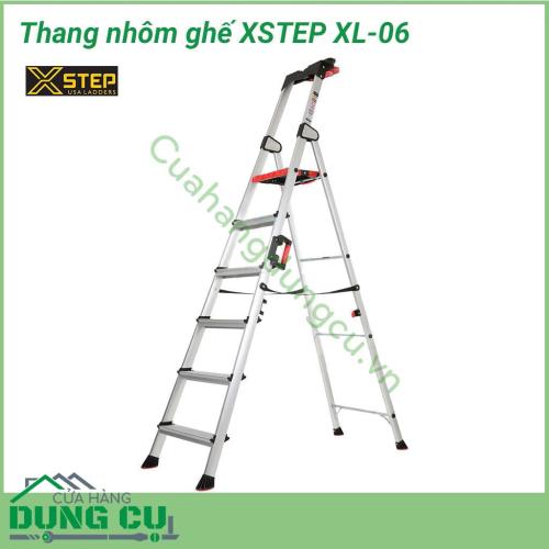 Thang nhôm ghế chữ A XSTEP XL-06 được thiết kế thông minh, giúp cho việc thi công trên cao được nhanh chóng và thuận tiện hơn rất nhiều so với các loại thang ghế thông thường khác