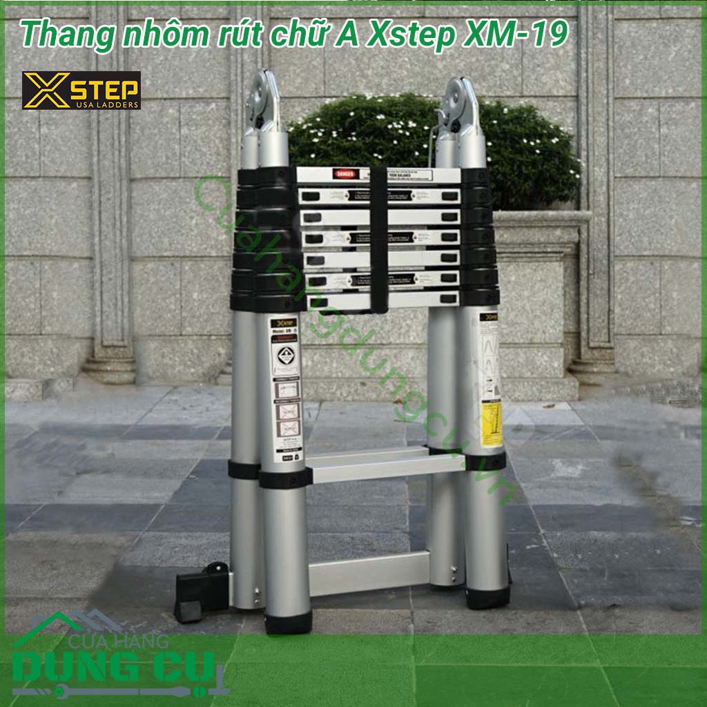 Thang nhôm rút chữ A Xstep XM-19 là dòng thang nhôm rút gọn cao cấp chuyên nghiệp phục vụ cho ngành Điện lực - Viễn thông - Công nghiệp - Xây dựng....