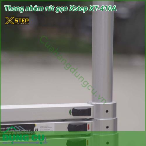 Thang nhôm rút đơn XSTEP XT-410A là một thương hiệu thang nhôm cao cấp đến từ Mỹ. Thiết kế chắc chắn, hầm hố với chất liệu cao cấp. Thang nhôm rút đơn XSTEP XT-410A là một mẫu thang nhôm rút gọn đai nhôm được rất nhiều khách hàng mua về sử dụng