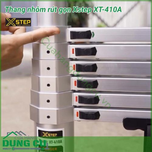 Thang nhôm rút đơn XSTEP XT-410A là một thương hiệu thang nhôm cao cấp đến từ Mỹ. Thiết kế chắc chắn, hầm hố với chất liệu cao cấp. Thang nhôm rút đơn XSTEP XT-410A là một mẫu thang nhôm rút gọn đai nhôm được rất nhiều khách hàng mua về sử dụng