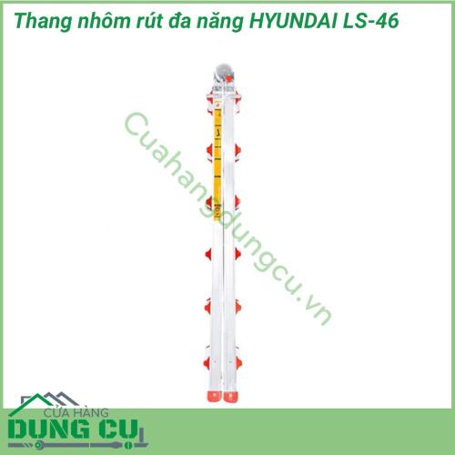 Thang nhôm Hyundai rút chữ A LS-46 đem lại sự tiện dụng cho người dùng nhờ các kiểu thang được thiết kế mạnh mẽ hiện đại và linh hoạt. Giữ nguyên màu nhôm chất lượng cao sang trọng phối đỏ mang lại vẻ nam tính mạnh mẽ cho người dùng