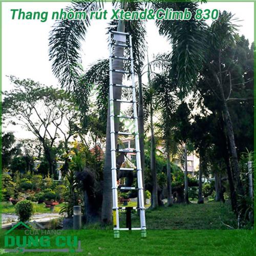 Thang nhôm rút Xtend&Climb 830 là sản phẩm cao cấp của thương hiệu Xtend&Climb, được sản xuất theo công nghệ hiện đại của Mỹ, rất hữu ích, tiện lợi cho gia đình, cơ quan, xí nghiệp, được nhiều người tin dùng