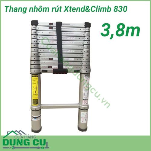 Thang nhôm rút Xtend&Climb 830 là sản phẩm cao cấp của thương hiệu Xtend&Climb, được sản xuất theo công nghệ hiện đại của Mỹ, rất hữu ích, tiện lợi cho gia đình, cơ quan, xí nghiệp, được nhiều người tin dùng