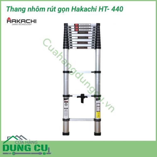 Thang nhôm trượt đa năng Hakachi HT - 440 tính năng linh hoạt, gọn nhẹ và tiện lợi của thang nhôm rút giúp bạn thực hiện các công việc sửa chữa, lau chùi, vệ sinh…trên cao một cách dễ dàng. Thiết kế kéo dài, rút gọn linh hoạt đơn giản