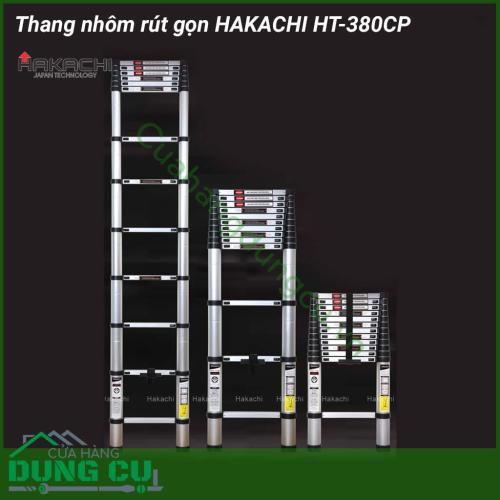 Thang rút đa năng Hakachi HT-380CP chỉ với một chiếc thang nhưng bạn có thể sử dụng cho nhiều công việc khác nhau: sửa nhà, sơn nhà, sửa điện.... vô cùng tiện lợi. Đặc biệt, thang có thể rút ngắn gọn gàng, dễ dàng di chuyển và cất giữ tiện lợi. 