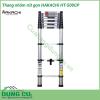 Thang nhôm rút gọn Hakachi HT-500CP là dòng sản phẩm thang nhôm được thiết kế nhỏ gọn, linh động, dễ sử dụng. Đặc biệt thang có chiều cao tối đa 5m và rút gọn chỉ còn 1m nên được ứng dụng nhiều trong các công việc sửa chữa, lắp đặt trên cao.