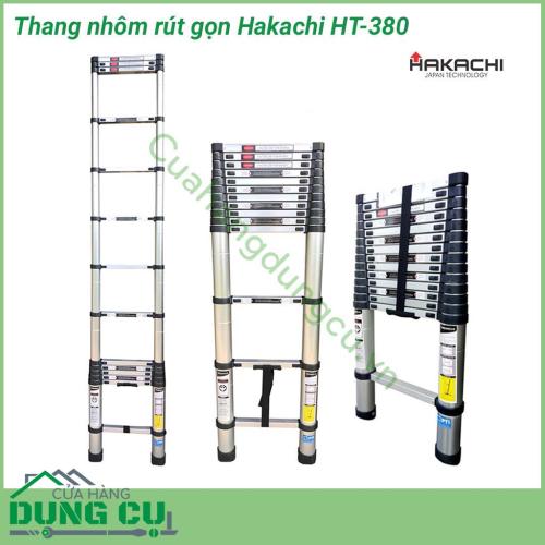 Thang nhôm xếp đơn Hakachi HT-380 là sản phẩm hữu dụng cho việc thao tác trong nhà và cả ngoài trời như lấy các vật dụng trên cao, sơn tường, vệ sinh cửa kính, sửa chữa bóng đèn,.....Sản phẩm thích hợp trong gia đình, văn phòng, công trường, ...