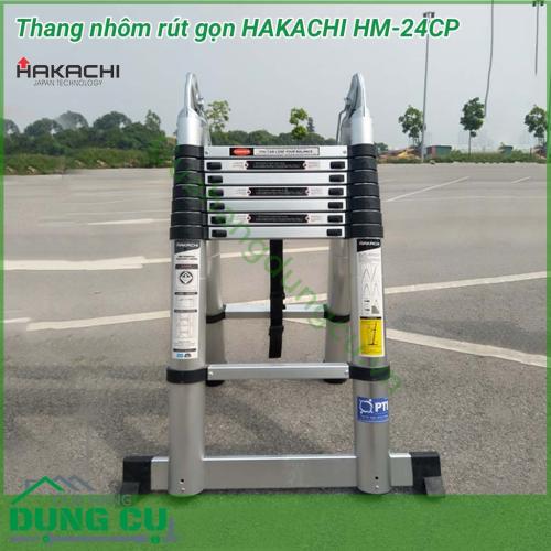 Thang nhôm cao cấp Hakachi HM-24CP thiết kế sử dụng rất linh hoạt sử dụng được nhiều chiều cao khác nhau: Chiều cao sử dụng chữ A tối đa 3.6m, chiều cao sử dụng ở dạng chữ I tối đa là 7.2m.