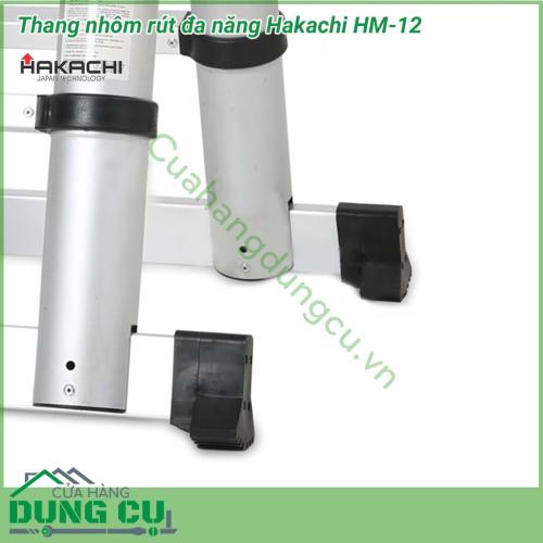 Thang nhôm Hakachi đa năng HM-12 thiết kế kiểu dáng hiện đại, Kết cấu thang chắc chắn và độ bền cao, Thang được sử dụng rộng rãi trong gia đình, cửa hàng, siêu thị, khách sạn, văn phòng,…