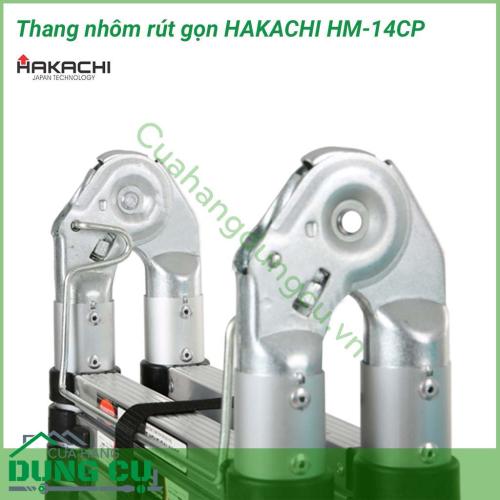 Thang nhôm rút chữ A Hakachi HM-14CP là vật dụng thông minh với thiết kế gọn nhẹ, tiện dụng và trở thành sản phẩm cần thiết trong ngôi nhà của chúng ta. Là sản phẩm đa năng, thuận tiện nhất, phụ nữ cũng sử dụng dễ dàng. 