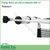 Thang nhôm rút đôi chữ A Hakachi HM-14 thiết kế có chân thang bọc cao su giúp người dùng có thể leo trèo một mình rất an toàn mà không lo trượt thang. Thang nhôm Hakachi HM-14 có chiều cao tối đa 4.4m, tải trọng lên đến 150kg