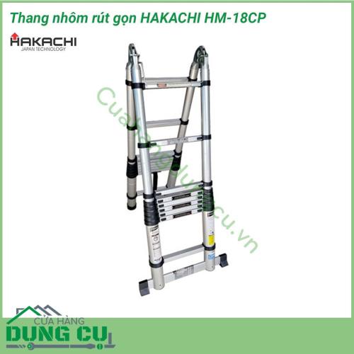 Thang nhôm xếp đôi Hakachi HM-18CP là sản phẩm hữu dụng cho việc thao tác trong nhà và cả ngoài trời như lấy các vật dụng trên cao, sơn tường, vệ sinh cửa kính, sửa chữa bóng đèn,…..