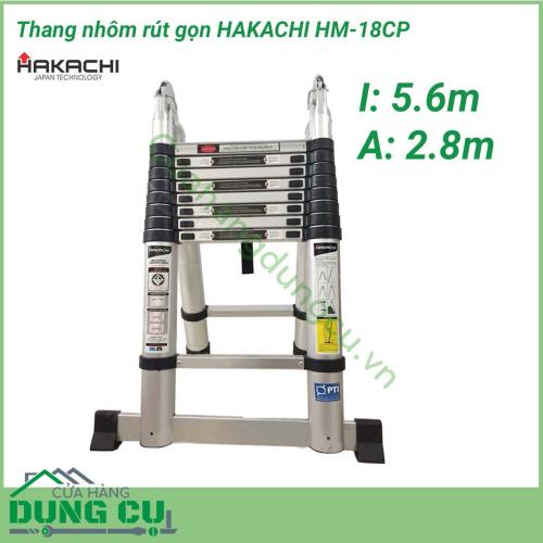 Thang nhôm xếp đôi Hakachi HM-18CP là sản phẩm hữu dụng cho việc thao tác trong nhà và cả ngoài trời như lấy các vật dụng trên cao, sơn tường, vệ sinh cửa kính, sửa chữa bóng đèn,…..