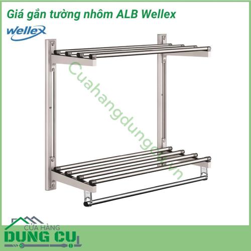 Giá gắn tường nhôm ALB Wellex được sản xuất từ chất liệu thép không gỉ và nhôm bền đẹp, chắc chắn. Vật liệu cứng cáp kết hợp cùng khả năng chịu lực tốt, giúp bạn treo quần áo an toàn, dễ dàng. Lắp đặt nhanh chóng, sử dụng đơn giản.