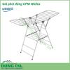 Giàn phơi đứng để sàn Wellex được sản xuất từ chất liệu thép không gỉ và nhựa Polycarbonate bền đẹp, chắc chắn. Vật liệu cứng cáp kết hợp cùng khả năng chịu lực tốt, giúp bạn treo quần áo an toàn, dễ dàng.