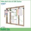 Giàn phơi đồ thông minh treo cửa sổ Wellex CBG được làm từ chất liệu thép không gỉ và nhựa Polycarbonate bền bỉ, chịu được tác động lực lớn, bền bỉ với môi trường