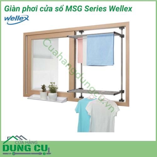 Giàn phơi cửa sổ Wellex MSG là sản phẩm vô cùng thông dụng và được sử dụng phổ biến hiện nay. Sản phẩm góp phần tối ưu hóa quá trình phơi phóng quần áo, mang lại nhiều lợi ích cho khách hàng khi sử dụng.