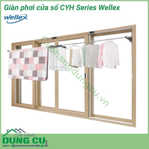 Giàn phơi đa năng gắn tường, cửa sổ Wellex CYH là giải pháp phơi đồ hiệu quả cho những gia đình có diện tích không gian sống chật hẹp.