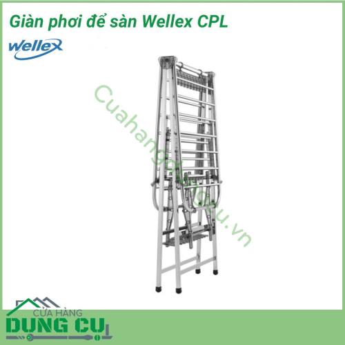 Giá phơi thông minh gấp gọn để sàn Wellex CPL được sản xuất từ chất liệu thép không gỉ và nhựa Polycarbonate bền đẹp, chắc chắn. Vật liệu cứng cáp kết hợp cùng khả năng chịu lực tốt, giúp bạn treo quần áo an toàn, dễ dàng.