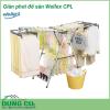 Giá phơi thông minh gấp gọn để sàn Wellex CPL được sản xuất từ chất liệu thép không gỉ và nhựa Polycarbonate bền đẹp, chắc chắn. Vật liệu cứng cáp kết hợp cùng khả năng chịu lực tốt, giúp bạn treo quần áo an toàn, dễ dàng.