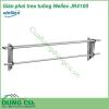 Giàn phơi treo tường Wellex đa năng JR4100 được sản xuất từ chất liệu thép không gỉ bền đẹp, chắc chắn. Vật liệu cứng cáp kết hợp cùng khả năng chịu lực tốt, giúp bạn treo quần áo an toàn, dễ dàng. Thiết kế đa chức năng, sử dụng như kệ, giá phơi và mắc áo