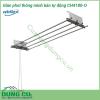 Giàn phơi Wellex bán tự động CH4180-O được làm từ chất liệu thép không gỉ và nhựa polycarbonate bền bỉ, chịu được tác động lực lớn, bền bỉ với môi trường. 