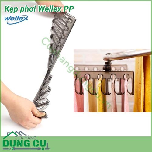 Móc kẹp quần áo Wellex PP được làm từ chất liệu nhựa polycarbonate chắc chắn, tuyệt đối không làm hư hại quần áo. Móc kẹp Wellex PP với kiểu dáng kẹp tiện dụng, gọn nhẹ, cho bạn phơi được thật nhiều đồ mong muốn, tiết kiệm diện tích, dễ dàng lưu trữ.