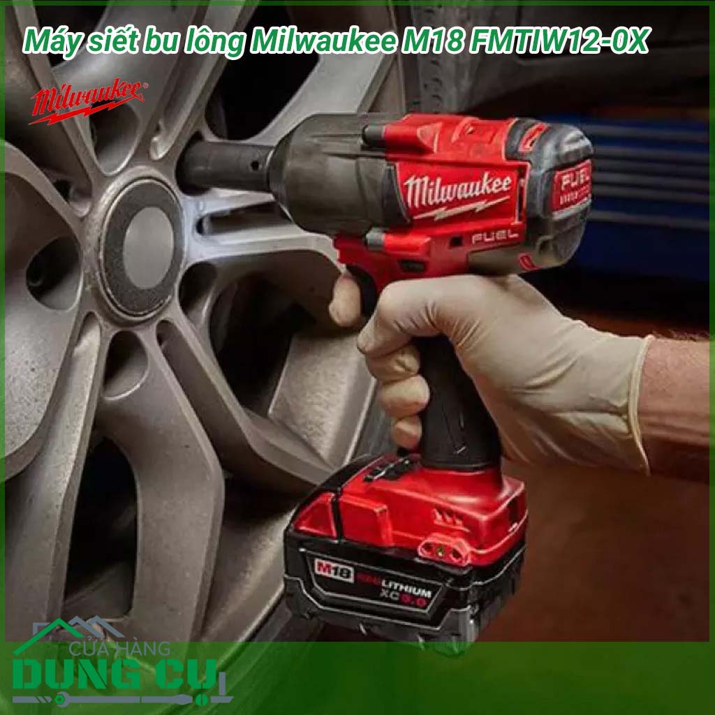 Máy siết bu lông Milwaukee M18 FMTIW12-0X được sử dụng nhiều trong các nhà máy sản xuất hoặc các cửa hàng sửa chữa xe máy, ô tô. Milwaukee M18 FMTIW12-0X có tác dụng dùng để siết, cố định các loại bu lông, ốc. 