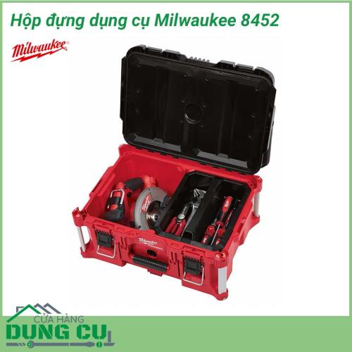 Hộp dụng cụ Milwaukee 8425 mang tới sự tiện ích tối ưu cho những nhu cầu bảo quản, giữ gìn nhiều thiết bị hỗ trợ một cách hiệu quả. Thiết kế thông minh cho khả năng lưu trữ tuyệt vời với kích thước chứa đựng rộng rãi giúp người dùng thoải mái sử dụng