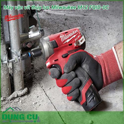 Máy vặn vít thủy lực Milwaukee M12 FQID-0C là dòng sản phẩm cao cấp dùng pin 12V mới nhất của thương hiệu Milwaukee. Đây là sản phẩm chuyên dụng cho công việc sữa chữa, chế tác... chuyên nghiệp, cần di chuyển nhiều hoặc làm việc trên cao