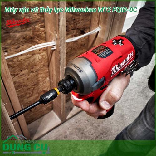 Máy vặn vít thủy lực Milwaukee M12 FQID-0C là dòng sản phẩm cao cấp dùng pin 12V mới nhất của thương hiệu Milwaukee. Đây là sản phẩm chuyên dụng cho công việc sữa chữa, chế tác... chuyên nghiệp, cần di chuyển nhiều hoặc làm việc trên cao