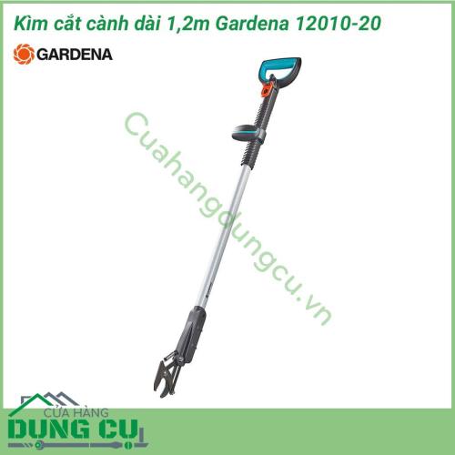 Dụng cụ cắt cành trên cao dài 1,2m Gardena 12010-20 được chế tạo để sử dụng ở những nơi có không gian nhỏ hẹp giúp cắt cành cây hoặc cắt tỉa bụi cây rậm rạp một cách dễ dàng. 