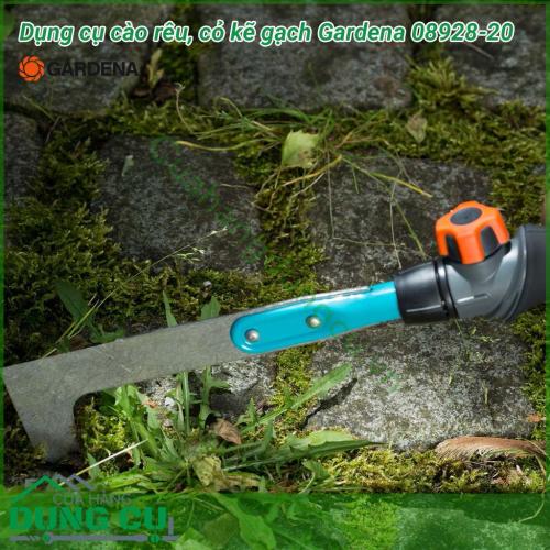 Dụng cụ làm cỏ, rêu, kẽ sân Gardena 08928-20 giúp bạn làm sạch cỏ sân, cỏ vườn, các loại cỏ bám ở kẽ sân, tường một cách dễ dàng. Với thiết kế hiện đại, kiểu dáng sang trọng, màu sắc tươi tắn, sản phẩm làm vườn tốt nhất dành cho khu vườn của bạn