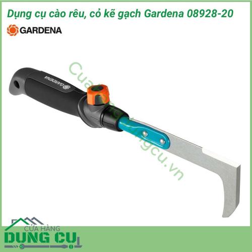 Dụng cụ làm cỏ, rêu, kẽ sân Gardena 08928-20 giúp bạn làm sạch cỏ sân, cỏ vườn, các loại cỏ bám ở kẽ sân, tường một cách dễ dàng. Với thiết kế hiện đại, kiểu dáng sang trọng, màu sắc tươi tắn, sản phẩm làm vườn tốt nhất dành cho khu vườn của bạn