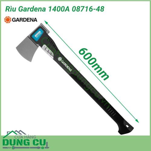 Rìu Gardena 1400A đa năng 08716-48 công cụ hỗ trợ không thể thiếu ở nhà, trong vườn, trong rừng, phù hợp cho tất cả các loại công việc với gỗ. Rìu Gardena chất lượng cao, tay cầm nhẹ an toàn, hình dạng lưỡi với lớp phủ đặc biệt và bảo hành bền. 