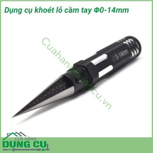 Dụng cụ khoét lỗ cầm tay đa năng phi 0-14mm dùng để khoét lỗ các tấm nhựa, nhôm, gỗ, sắt mỏng....