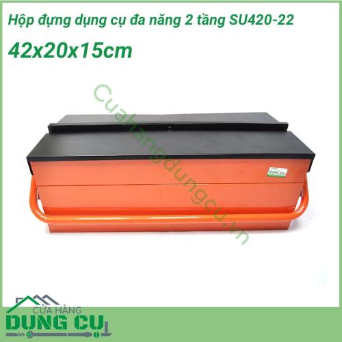 Hộp đựng dụng cụ đa năng 2 tầng cầm tay SU420-22 là một loại hộp dùng cho những người thợ đựng đồ nghề chuyên nghiệp hay các cá nhân đựng dụng cụ tại gia đình hoặc đồ dụng cụ ô tô.