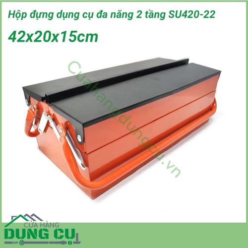 Hộp đựng dụng cụ đa năng 2 tầng cầm tay SU420-22 là một loại hộp dùng cho những người thợ đựng đồ nghề chuyên nghiệp hay các cá nhân đựng dụng cụ tại gia đình hoặc đồ dụng cụ ô tô.