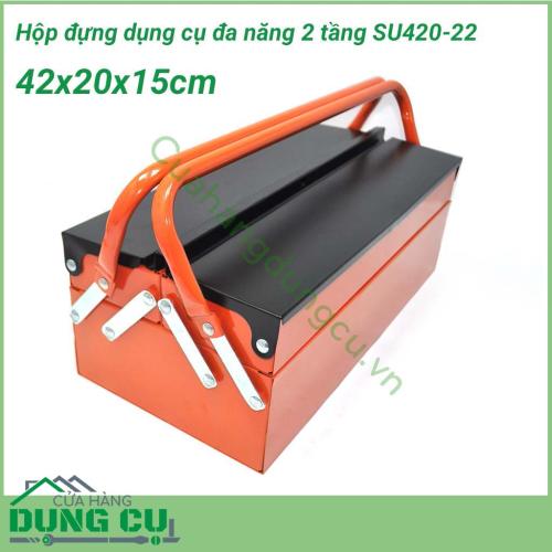 Hộp đựng dụng cụ đa năng 2 tầng cầm tay SU420-22 là một loại hộp dùng cho những người thợ đựng đồ nghề chuyên nghiệp hay các cá nhân đựng dụng cụ tại gia đình hoặc đồ dụng cụ ô tô.