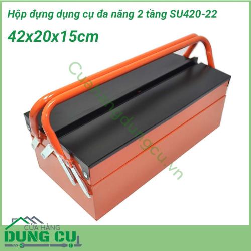 Hộp đựng dụng cụ đa năng 2 tầng cầm tay SU420-22 là một loại hộp dùng cho những người thợ đựng đồ nghề chuyên nghiệp hay các cá nhân đựng dụng cụ tại gia đình hoặc đồ dụng cụ ô tô.