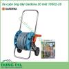 Xe cuộn ống dây tưới Gardena 20m 18502-20 được thiết kế dành cho khu vườn có diện tích vừa và nhỏ. Với 20 mét dây 13mm, vòi tưới cổ điển cùng đầy đủ các phụ kiện để kết nối với vòi cấp nước.