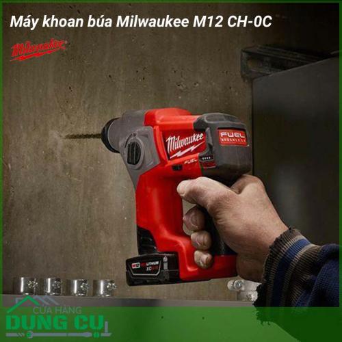 Máy khoan búa Milwaukee M12 CH-0C là công cụ không thể thiếu trong ngành công nghiệp gia công cơ khí. Đây là thiết bị có tác dụng khoan lỗ trên nhiều vật liệu khác nhau. Milwaukee M12 CH-0C có động cơ mạnh mẽ, kích thước nhỏ gọn