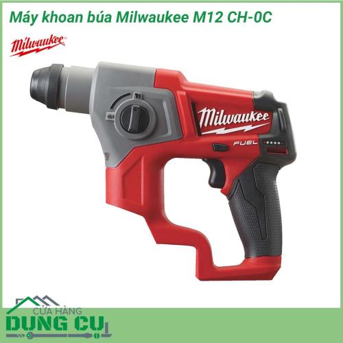 Máy khoan búa Milwaukee M12 CH-0C là công cụ không thể thiếu trong ngành công nghiệp gia công cơ khí. Đây là thiết bị có tác dụng khoan lỗ trên nhiều vật liệu khác nhau. Milwaukee M12 CH-0C có động cơ mạnh mẽ, kích thước nhỏ gọn