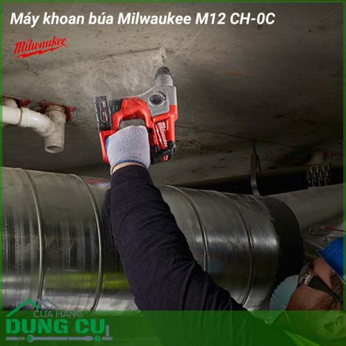 Máy khoan búa Milwaukee M12 CH-0C là công cụ không thể thiếu trong ngành công nghiệp gia công cơ khí. Đây là thiết bị có tác dụng khoan lỗ trên nhiều vật liệu khác nhau. Milwaukee M12 CH-0C có động cơ mạnh mẽ, kích thước nhỏ gọn