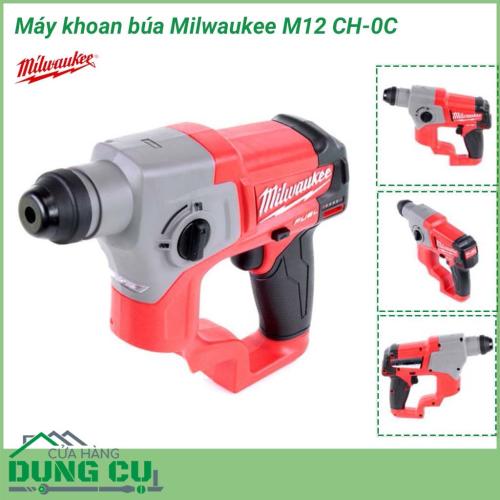 Máy khoan búa Milwaukee M12 CH-0C là công cụ không thể thiếu trong ngành công nghiệp gia công cơ khí. Đây là thiết bị có tác dụng khoan lỗ trên nhiều vật liệu khác nhau. Milwaukee M12 CH-0C có động cơ mạnh mẽ, kích thước nhỏ gọn