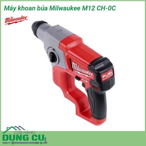 Máy khoan búa Milwaukee M12 CH-0C là công cụ không thể thiếu trong ngành công nghiệp gia công cơ khí. Đây là thiết bị có tác dụng khoan lỗ trên nhiều vật liệu khác nhau. Milwaukee M12 CH-0C có động cơ mạnh mẽ, kích thước nhỏ gọn