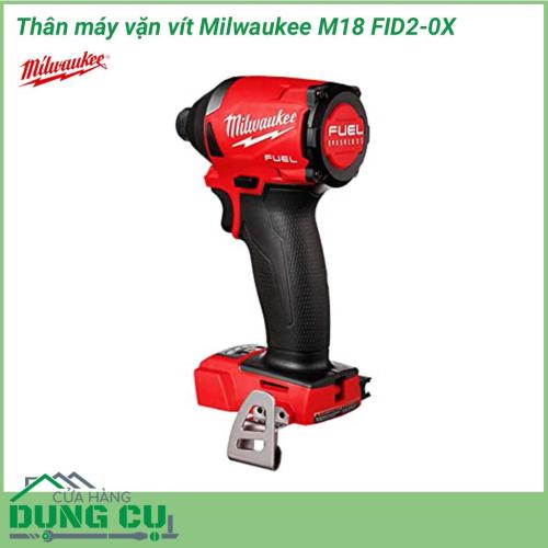 Máy vặn vít Milwaukee M18 FID2-0X sở hữu công suất mạnh mẽ đạt 3600 vòng/phút, tốc độ đập lớn nhất 4.300 lần/phút, thêm tới 25% lực siết tối đa 226Nm, cho khả năng vặn vít nhanh và mạnh