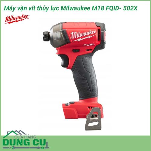 Trọn bộ máy vặn vít thủy lực Milwaukee M18 FQID- 502X sử dụng hệ thống truyền động thủy lực FLUID-DRIVE, cho hiệu suất cao nhất, mang lại khả năng vận hành êm ái hơn, hiệu suất mượt mà và tăng độ bền cao hơn so với các dòng máy vặn vít thông thường. 