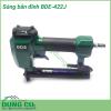 Súng bắn đinh BDE-422J là dòng sản phẩm với nhiều ưu điểm như khối lượng nhẹ, tính linh hoạt cao; tay cầm cao su vững chắc; chất liệu kim loại cứng bền; rãnh đặt đinh dễ đóng mở; độ sâu bắn đinh có thể điều chỉnh dễ dàng.